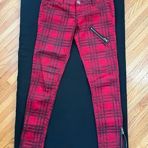 Punk Rock Red Plaid Pants